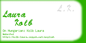 laura kolb business card